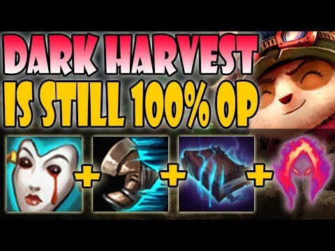 Teemo vs Olaf -  WTF?? Dark Harvest VS Olaf?! The Damage Is SO Juicy! SEASON 9 Ranked Gameplay