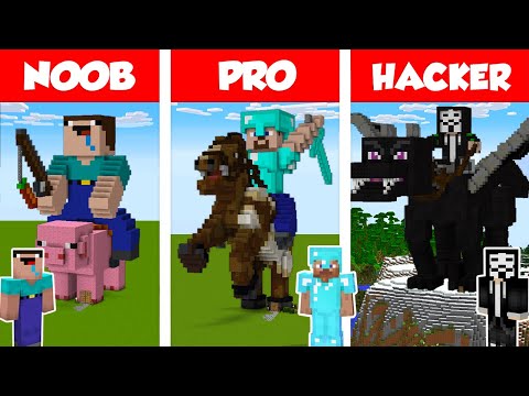 WiederDude - Minecraft NOOB vs PRO vs HACKER: STATUE HOUSE BUILD CHALLENGE in Minecraft / Animation