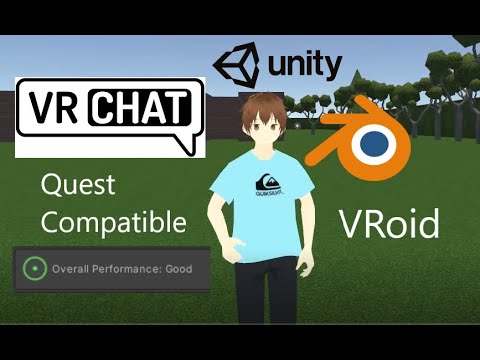 Create a Quest compatible avatar for Vrchat using a Vroid model. Complete beginners guide.
