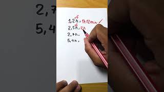 Como passar de horas pra minutos