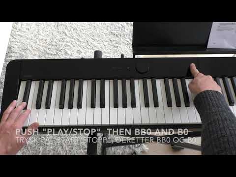 Casio privia PX-S1000 - How to handle the demo