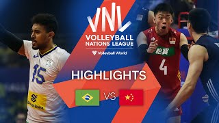 🇧🇷 BRA vs. 🇨🇳 CHN - Highlights Week 1 | Men's VNL 2022