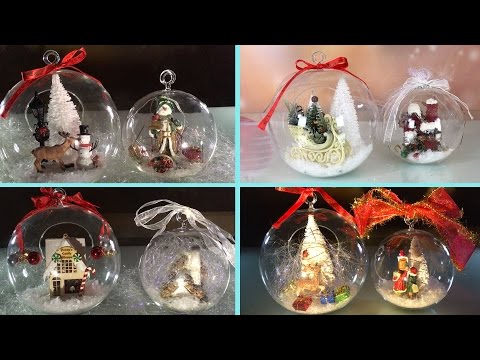 DIY: Clear Glass Ornaments for Christmas and New Year...