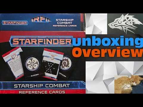 🚀 overview of Starship combat reference cards for Starfinder 1st edition RPG by Paizo Publishing inc