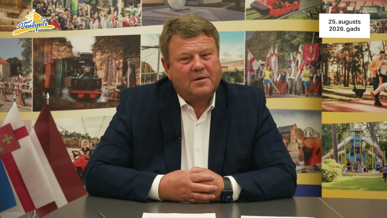 VIDEO: A.Gūtmanis par Ventspils pilsētas aktualitātēm – 25.08.2026.