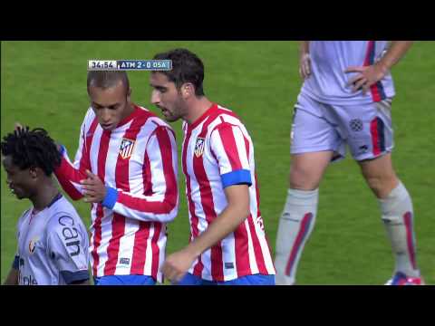 La Liga | Gol de Raúl García (2-0) en el Atlético de Madrid - Osasuna | 28-10-2012 | J9