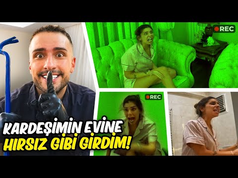 KARDEŞİMİN EVİNE HIRSIZ GİBİ GİRİP KORKUTTUM !? BÜYÜK KIŞKIRTMA !