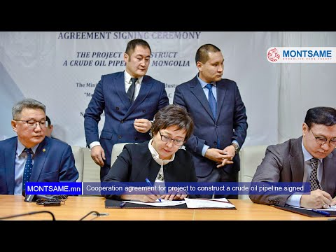 Cooperation agreement for project to construct a crude oil pipeline signed