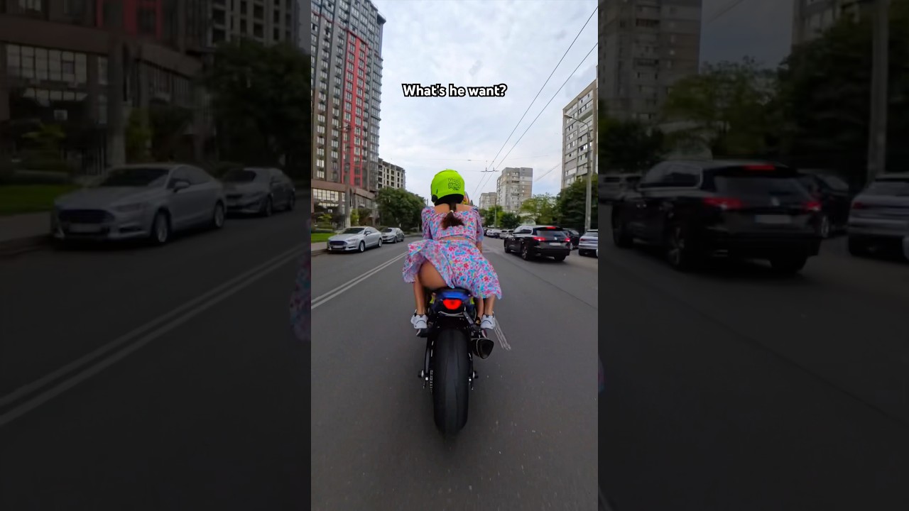 He was TAKING PICS of us 🎬📸 Wonder if he liked the BIKE or the GIRL? 😂 #bikelover #motorcycle