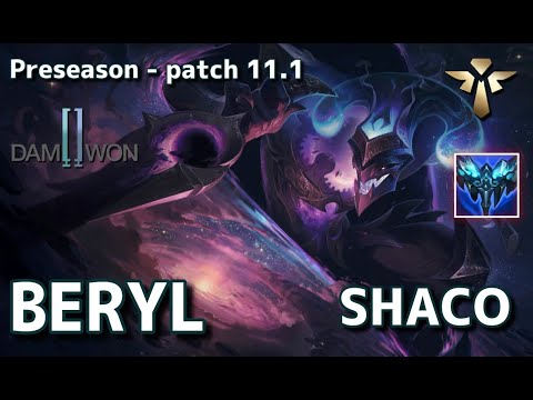 【韓国サーバー/GM】DWG BeryL シャコ(Shaco) VS LSB Effort ラカン(Rakan) SUP - Patch11.1 KR Ranked【LoL】