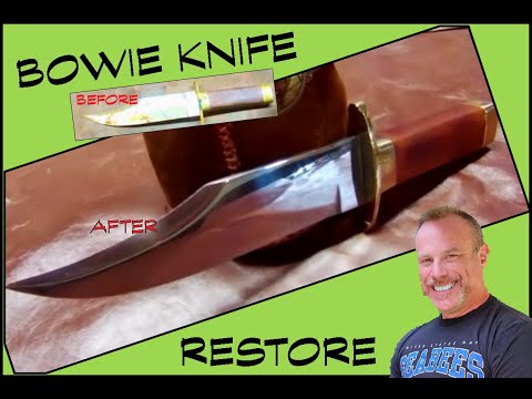 Rusty Bowie Knife Restoration