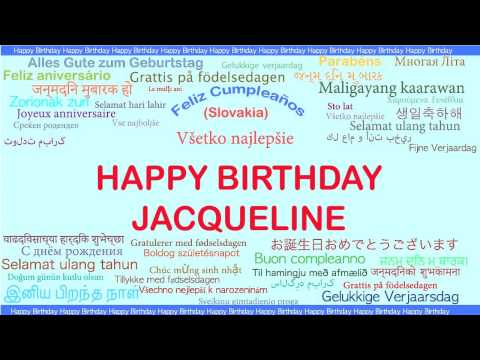 Jacqueline   Languages Idiomas - Happy Birthday