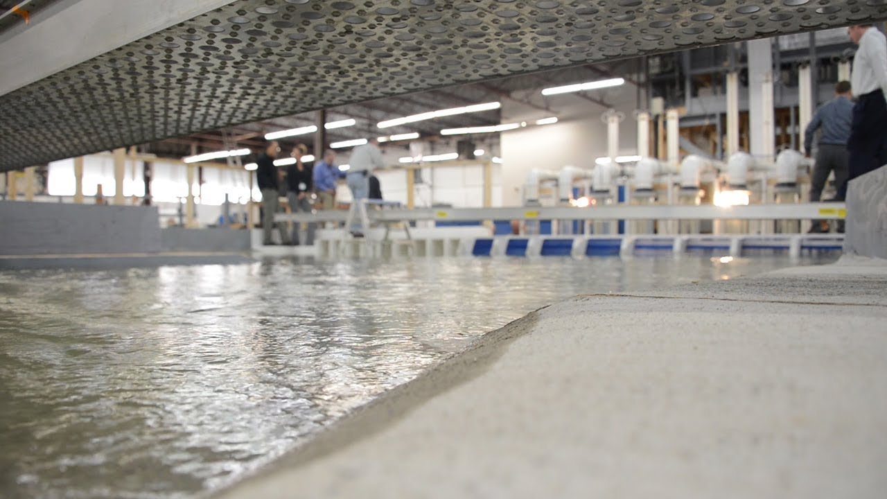 Large-Scale Model Tests Flood Control Design