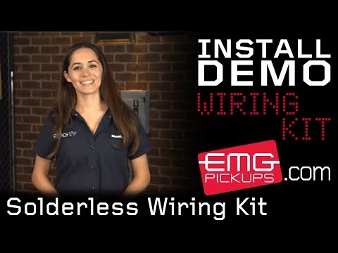 Solderless wiring kit installation with Monique on EMGtv
