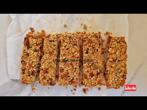 How To Make Homemade Granola Bars| Easy Healthy Granola Bars Recipe (Chewy & No Sugar)