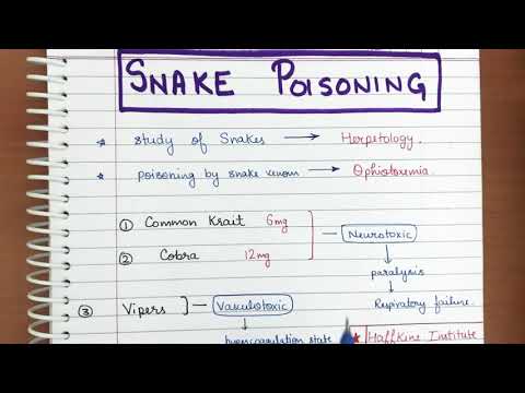 Snake poisoning - Short review