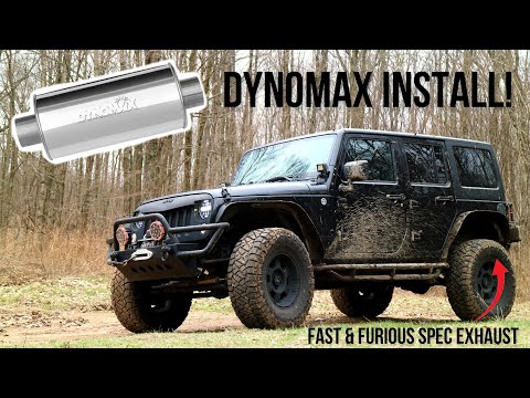 The Wrangler Gets A Dynomax Exhaust For More Bark And Bite! (Muffler Delete VS Dynomax)