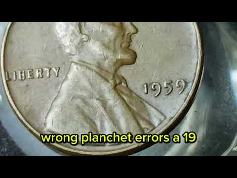 🇺🇸1959 Lincoln Penny – Rare Errors Worth Up to $500!💰LincolnCent  #RareCoins  #CoinErrors