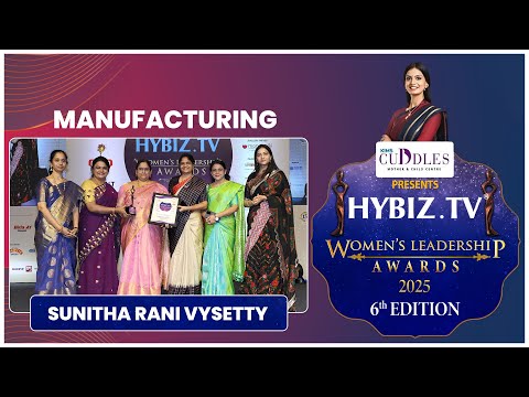 Sunitha Rani Vysetty | Manufacturing Award | Women's Leadership Awards 2025