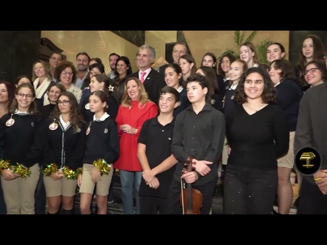 Rosa Dávila inaugura el tradicional portal de Belén del Cabildo de Tenerife