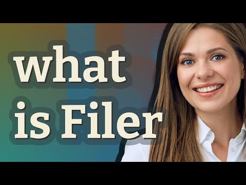 Filer | meaning of Filer