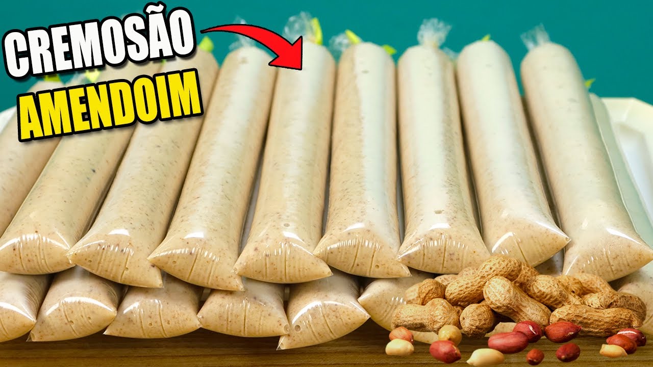 🤑Ganhe Dinheiro Neste Verão!! Geladinho de amendoim CREMOSO Sem LEITE Condensado Venda Todo DIA!