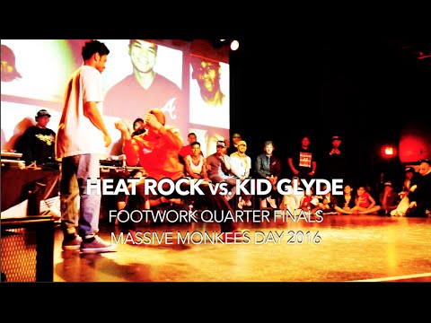 Heat Rock vs. Kid Glyde | Footwork Quarter Finals | Massive Monkees Day 2016 | #SXSTV
