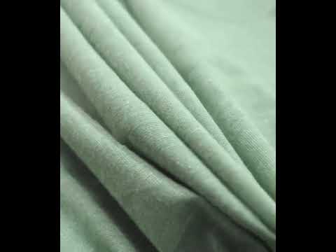 Plain Green Pure Cotton 88 GSM Handwoven Fabric — video