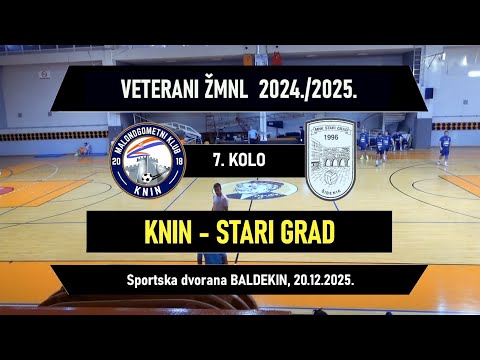 VETERANI ŽMNL: KNIN - STARI GRAD  1:2, 20.12.2025.