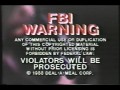 Unique FBI Warning From A 1980s Videotape