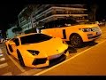 |PART 1| Epic Orange Duo: Lamborghini Aventador & Range Rover - startup, loud sounds & more!