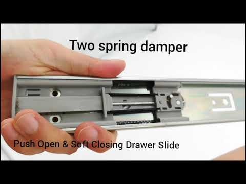 New Arrival Push to Open Soft Close Ball Bearing Side Mount Drawer Slide