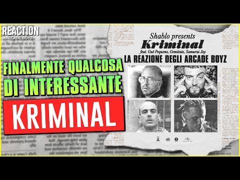 Kriminal - Gemitaiz, Gue Pequeno , Samurai Jay prod Shablo | REACTION by Arcade Boyz