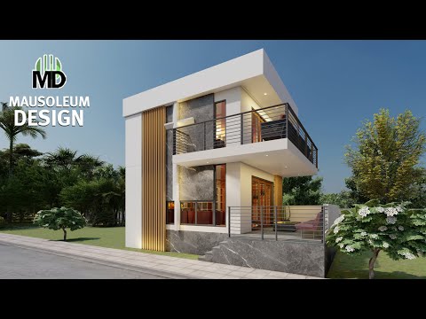 Mausoleum Design - 2 Storey with Deck 9x6M - EP112