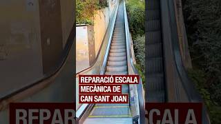 Reparació de l'escala mecànica entre els carrers Pont i Triangle