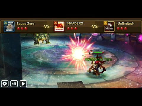 G3 SIEGE (EU S4): Squad Zero vs !NVADERS vs -Unlimited- (Summoners War)