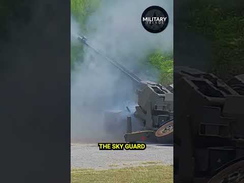 Fortschrittliches Luftverteidigungssystem mit Doppelkanone: Oerlikon Skyguard #shorts