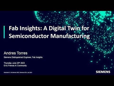 Andres Torres, Deep Dive: Fab Insights: A Digital Twin for Semiconductor Manufacturing