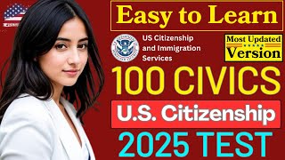 2025 random 100 civics questions and answers - U.S. citizenship test 2025 I N400 Interview #n400
