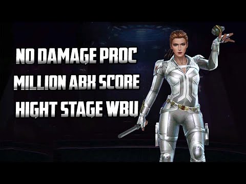 T-3 Black Widow No Damage Proc Easily Beat Million ABX & Hight Stage WBU - MARVEL Future Fight