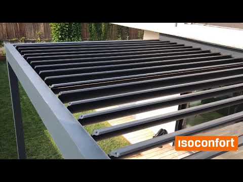 Pérgola B600 con sólo 1 poste – Isoconfort