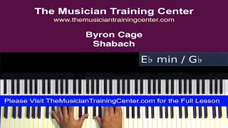 Piano: How to Play "Shabach" by Byron Cage