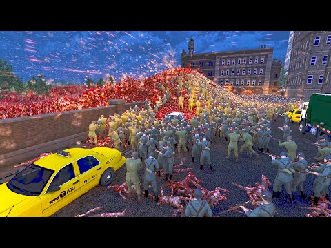WW2 ALLIES FEND OFF THE CAPITAL FROM A 7,000,000 UNDEAD INVASION? ULTIMATE EPIC BATTLE SIMULATOR 2