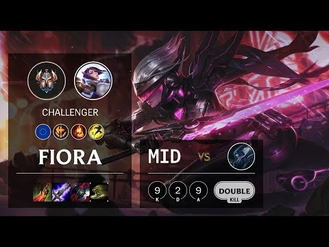 Fiora Mid vs Lissandra - EUNE Challenger Patch 10.10