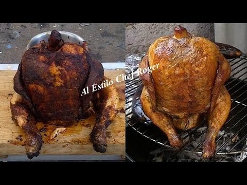 POLLO SENTADO, Receta # 310, pollo al carbon, pollo adobado