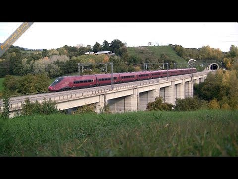 NTV Italo AGV 575 in corsa lungo la Direttissima Roma - Firenze