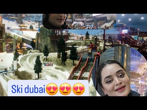 SKI AT DUBAI RESORT IS BEAUTIFUL.. -7DEGREE AT THE TEMPEST🥶🥶🥶🥶🥶