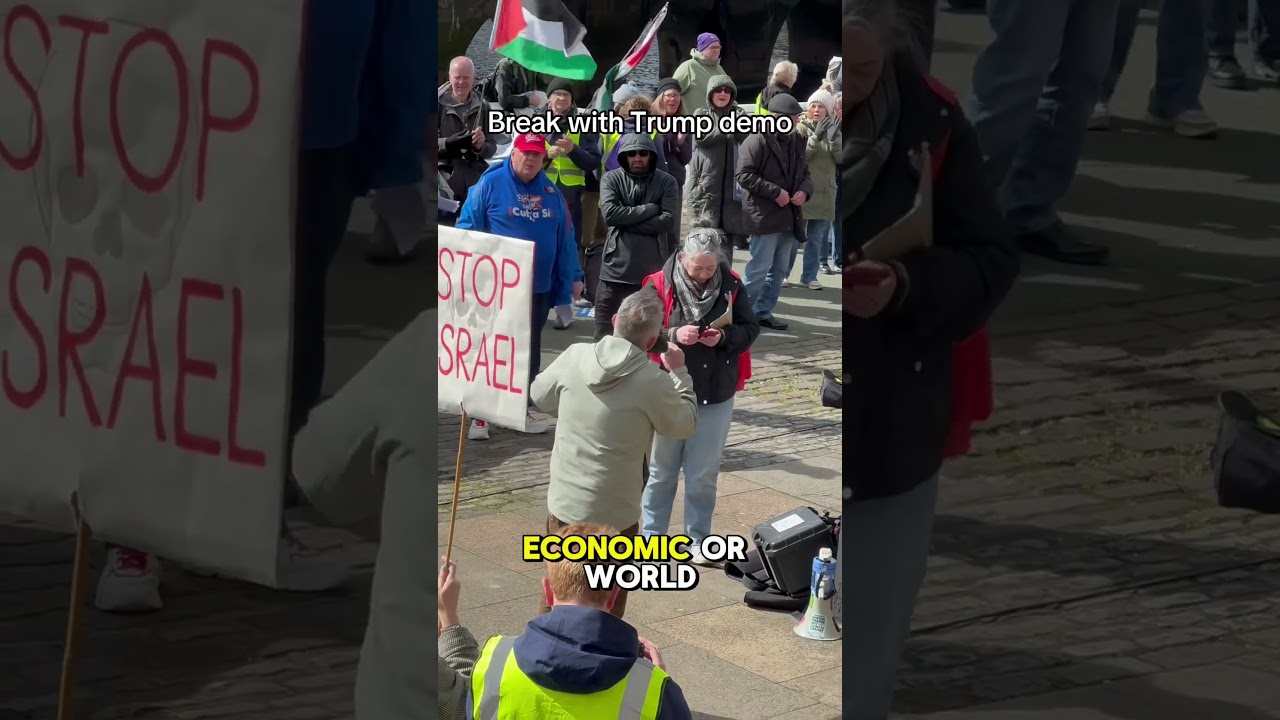Stuc Deputy General Secretary addresses break with trump rally in Glasgow