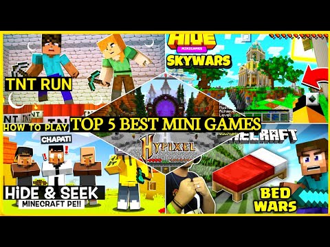 Top 5 Best Mini Games For Minecraft Pe | Best Mini Games For Minecraft | Minecraft Mini Games | 2021