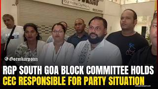 Download lagu RGP South Goa Block Committee Holds CEC Responsible for Party Situation mp3
